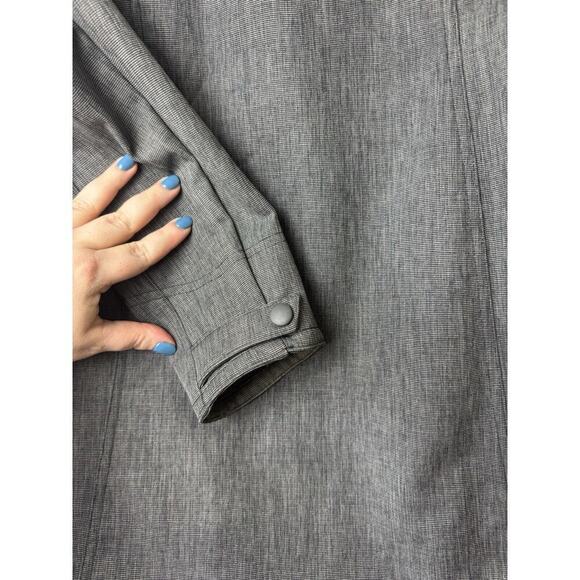 TITLE NINE T9 US M Gray Zip Softshell Rain Jacket Coat Trench Hooded coat - Picture 12 of 13